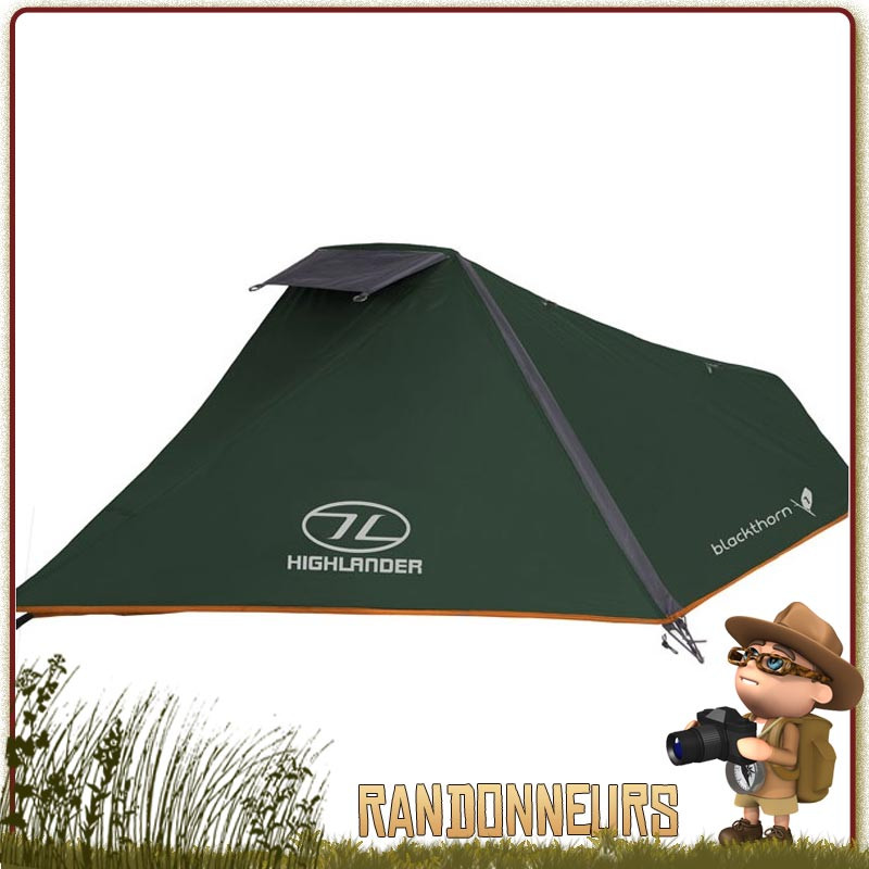 Tente Blackthorn 1 Highlander, une 1 place 3 trois saisons profilée pour tenue au vent, robuste compacte et légère Tente Blackthorn 1 Highlander, une 1 place 3 trois saisons profilée pour tenue au vent, robuste compacte et légère