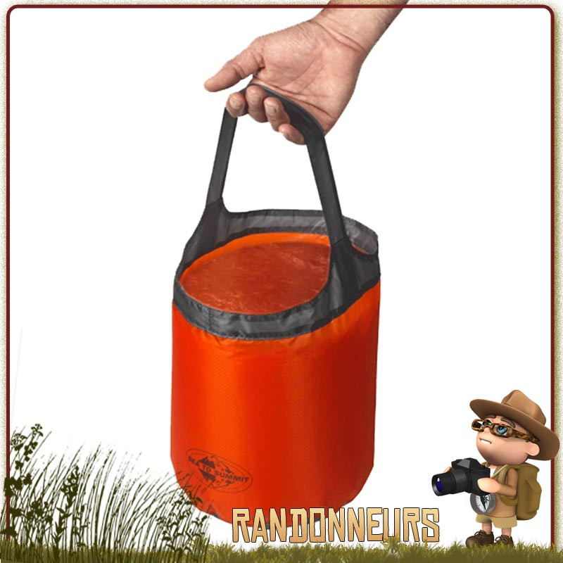 Seau souple 10 Litres, pliant, ultra léger en nylon UltraSil, Sea To Summit en nylon ripstop très résistant, Seau souple 10 Litres, pliant, ultra léger en nylon UltraSil, Sea To Summit en nylon ripstop très résistant,