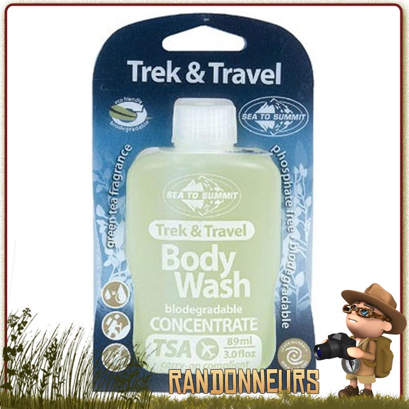 Savon liquide ultra concentré pour le corps Sea To Summit pour le voyage et la randonnée, biodégradable Savon liquide ultra concentré pour le corps Sea To Summit pour le voyage et la randonnée, biodégradable