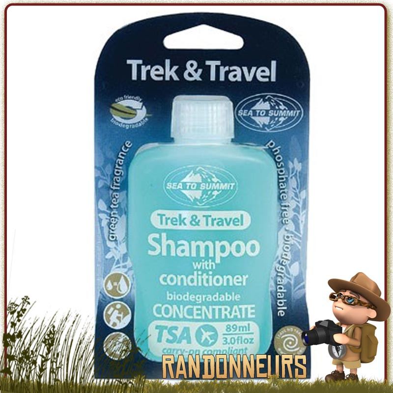 Shampoing liquide ultra concentré pour le corps Sea To Summit concentré pour voyager et randonner, biodégradable Shampoing liquide ultra concentré pour le corps Sea To Summit concentré pour voyager et randonner, biodégradable