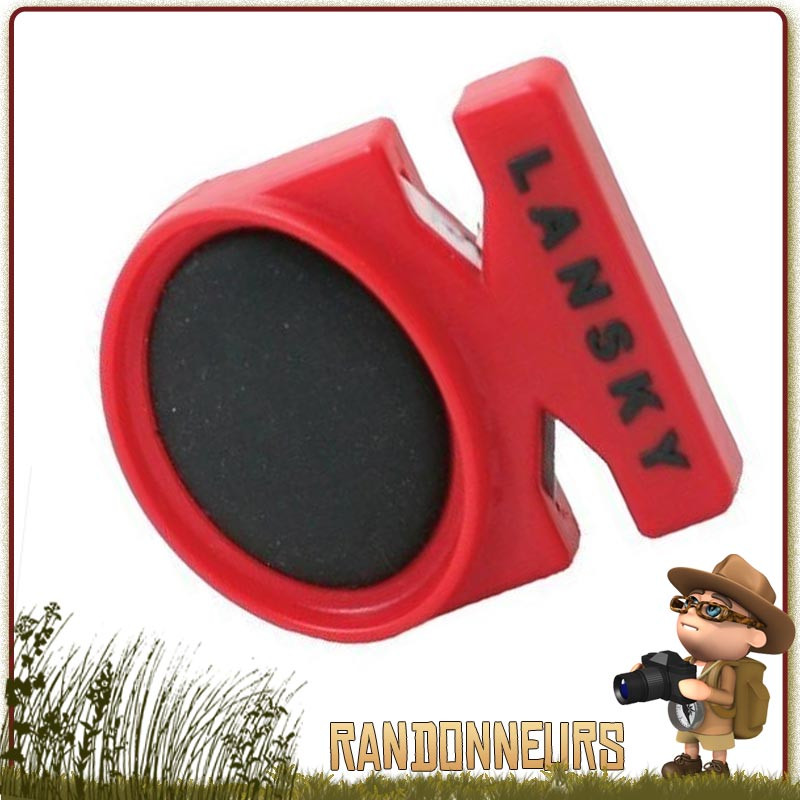 Aiguiseur de poche QuickFix de Lansky avec double fente d'affutage pour lame de couteaux, tungstène et céramique Aiguiseur de poche QuickFix de Lansky avec double fente d'affutage pour lame de couteaux, tungstène et céramique