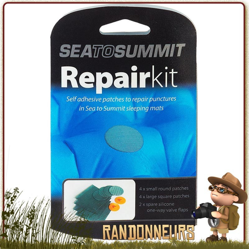 kit de réparation pour matelas trekking Sea To Summit, accessoires pour réparer les fuites sur votre matelas randonnée kit de réparation pour matelas trekking Sea To Summit, accessoires pour réparer les fuites sur votre matelas randonnée