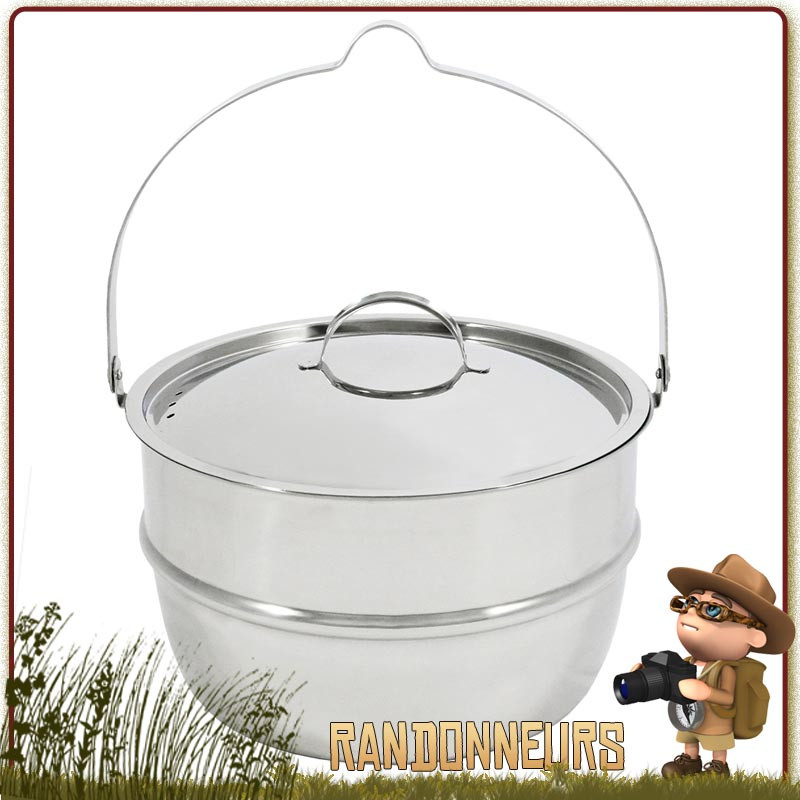 Marmite Inox Muurikka 230 cl durable de camp bivouac bushcraft Marmite Inox Muurikka 230 cl durable de camp bivouac bushcraft