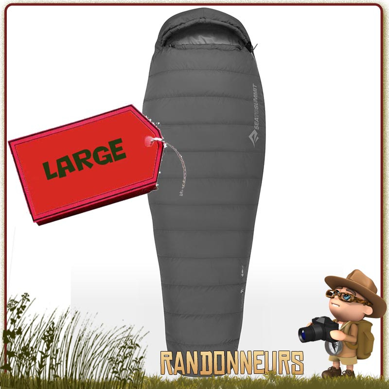 Sac de Couchage TREELINE Tl Sea To Summit Large en duvet 600+ rds léger et chaud pour randonner 3 saisons Sac de Couchage TREELINE Tl Sea To Summit Large en duvet 600+ rds léger et chaud pour randonner 3 saisons