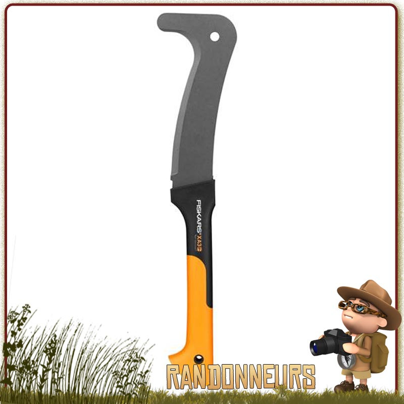 Machette Serpette XA3 Fiskars tranchante pour le travail du bois en bivouac bushcraft comme jardinage Machette Serpette XA3 Fiskars tranchante pour le travail du bois en bivouac bushcraft comme jardinage