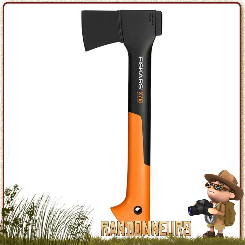 Hachette à fendre Bushcraft X7 Fiskars et randonnée légère pour le bivouac en foret Hachette à fendre Bushcraft X7 Fiskars et randonnée légère pour le bivouac en foret