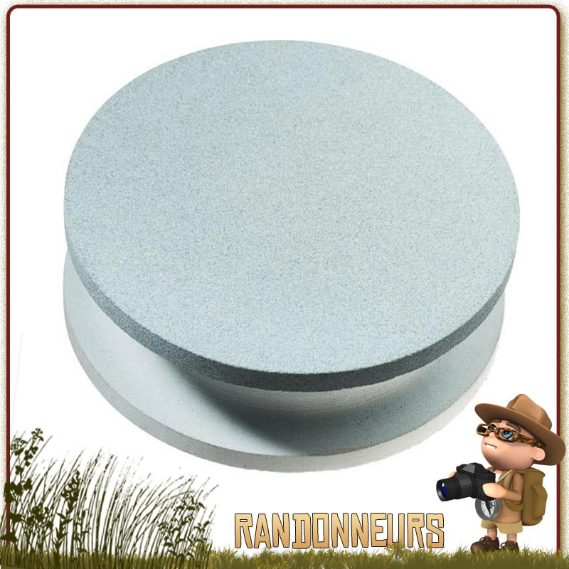 Pierre Affutage Ronde 2 grains Hultafors pour aiguiser le tranchant de votre outil hache bushcraft Pierre Affutage Ronde 2 grains Hultafors pour aiguiser le tranchant de votre outil hache bushcraft
