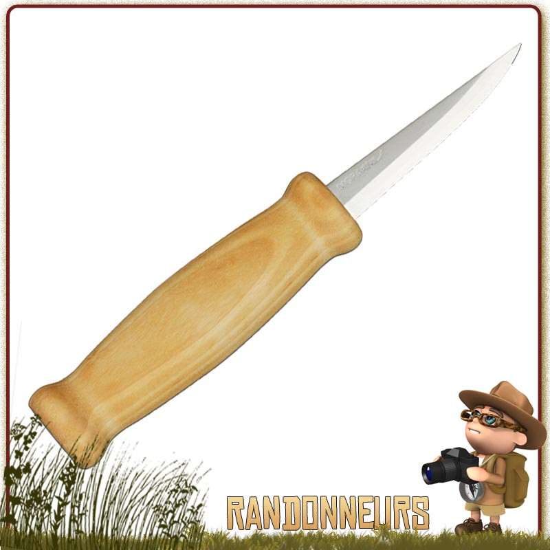 Poignard à Sculpter MORA 105 woodcarving 105 droit manche bouleau travail du bois bushcraft Poignard à Sculpter MORA 105 woodcarving 105 droit manche bouleau travail du bois bushcraft