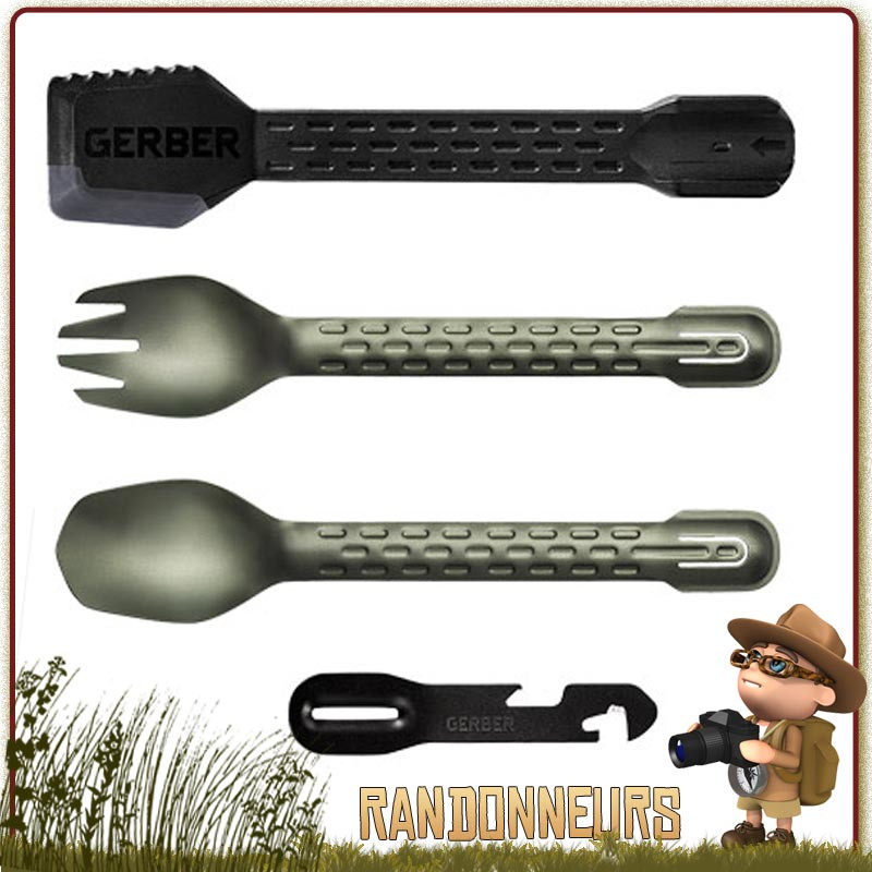 Set de Couverts ComplEAT Gerber pour cuisiner, nettoyer et manger en randonnée camping militaire Set de Couverts ComplEAT Gerber pour cuisiner, nettoyer et manger en randonnée camping militaire