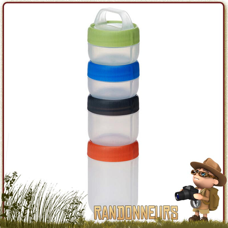 Set Boite de Stockage alimentaire Stax Humangear Small de voyage randonnee Set Boite de Stockage alimentaire Stax Humangear Small de voyage randonnee