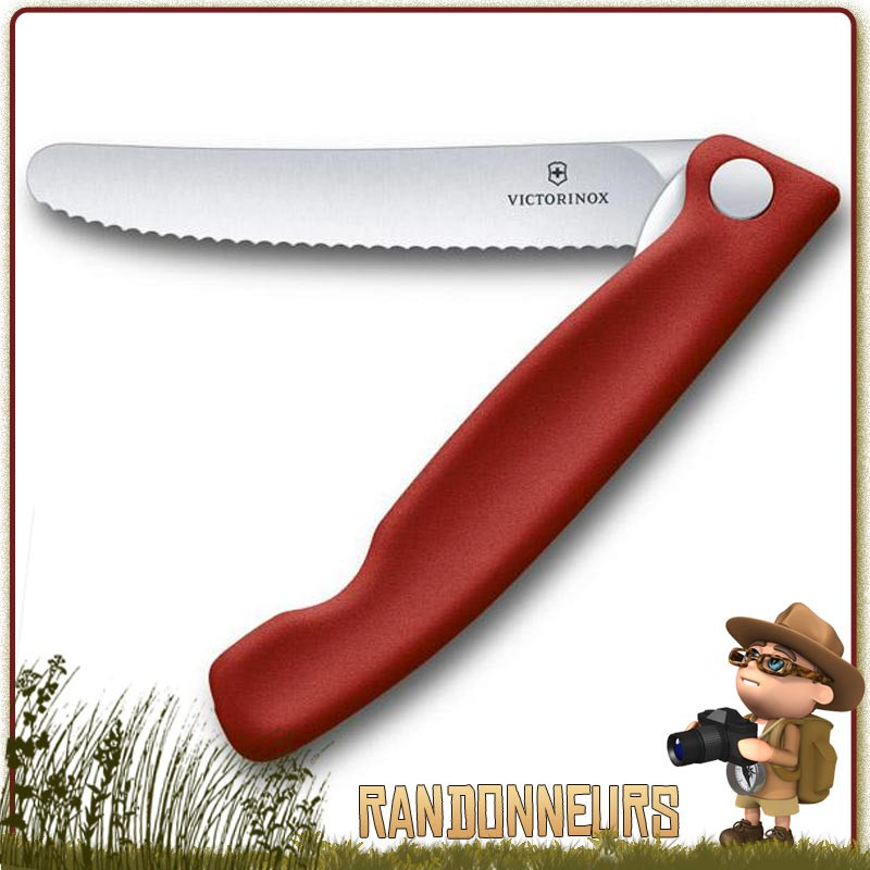 Couteau office Victorinox pliant à dents SWISSCLASSIC de randonnée légère Couteau office Victorinox pliant à dents SWISSCLASSIC de randonnée légère