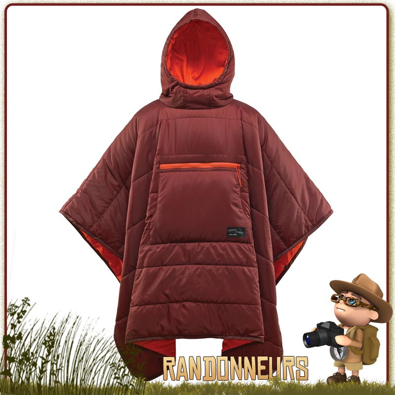 Poncho Couverture eraloft honcho poncho thermarest Mars Red bivouac ultra leger Poncho Couverture eraloft honcho poncho thermarest Mars Red bivouac ultra leger