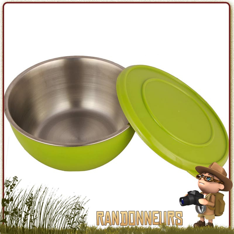 Bol camping Inox 17 cm avec couvercle Origin Outdoor lave vaisselle Bol camping Inox 17 cm avec couvercle Origin Outdoor lave vaisselle