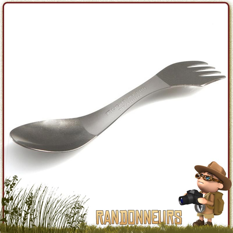 Spork Original Titane Light My Fire vaisselle couvert randonnée légère Spork Original Titane Light My Fire vaisselle couvert randonnée légère