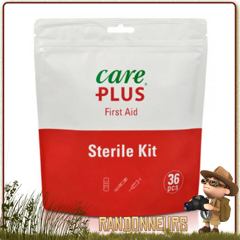 Trousse premiers secours et soins stérile, adapté pour les randonneurs vers des destinations où le risque sanitaire Trousse premiers secours et soins stérile, adapté pour les randonneurs vers des destinations où le risque sanitaire