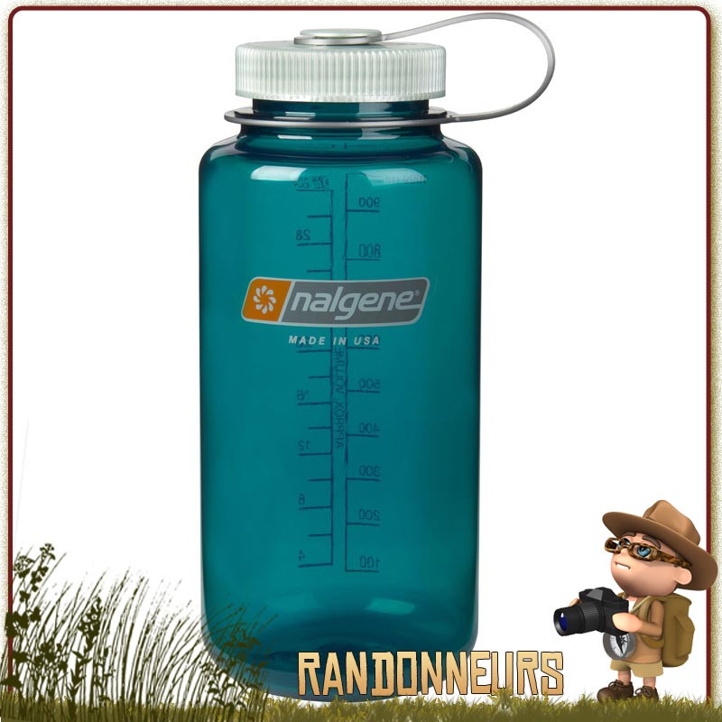 Gourde Nalgene Grande Ouverture 1 Litre TROUT GREEN survie randonnée bushcraft Gourde Nalgene Grande Ouverture 1 Litre TROUT GREEN survie randonnée bushcraft