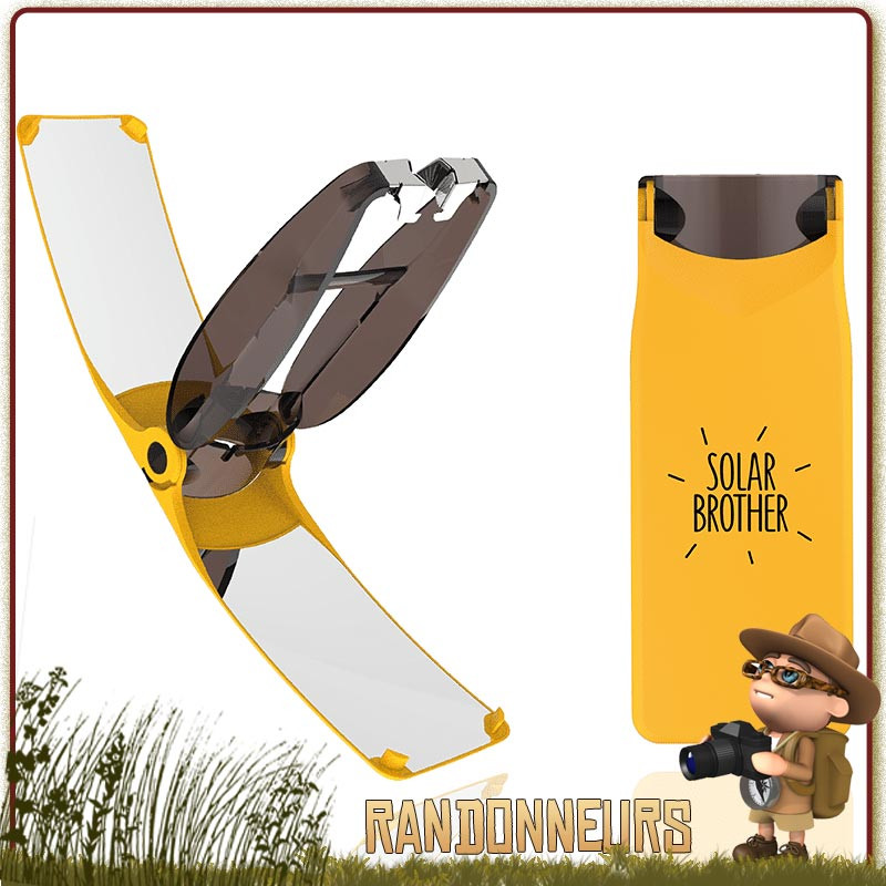 Briquet Solaire SUNCASE Gear Solar Brother allume feu de survie Briquet Solaire SUNCASE Gear Solar Brother allume feu de survie