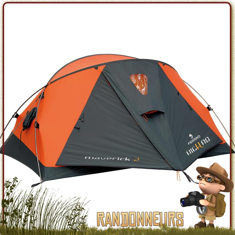 Tente MAVERICK 2 places FERRINO legere simple paroi pour randonner Tente MAVERICK 2 places FERRINO legere simple paroi pour randonner