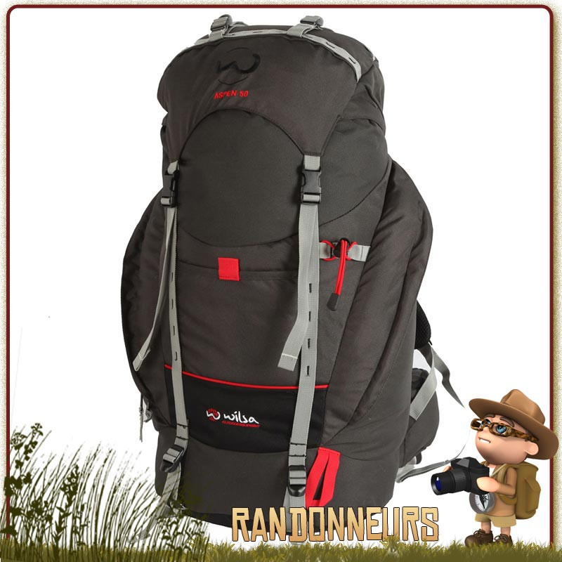 Sac à Dos ASPEN 50 Wilsa Tarmac de randonnee ultra legere pour la journée Sac à Dos ASPEN 50 Wilsa Tarmac de randonnee ultra legere pour la journée