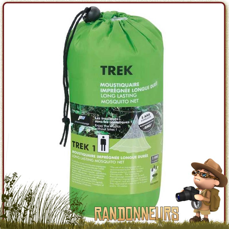 meilleure Moustiquaire Impregnée TREK 1 Pharmavoyage randonnee voyage bivouac meilleure Moustiquaire Impregnée TREK 1 Pharmavoyage randonnee voyage bivouac