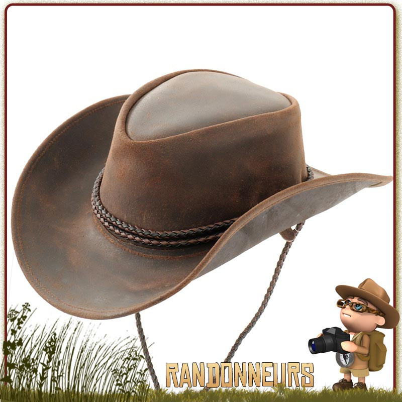 Chapeau Cuir Trappeur bushcraft Origin Outdoors avec jugulaire réglable Chapeau Cuir Trappeur bushcraft Origin Outdoors avec jugulaire réglable
