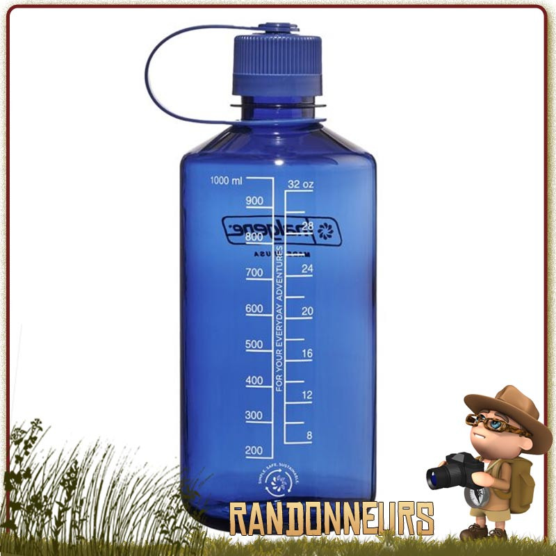 Bouteille Nalgene Petite Ouverture 100 cl DENIM randonner leger Bouteille Nalgene Petite Ouverture 100 cl DENIM randonner leger