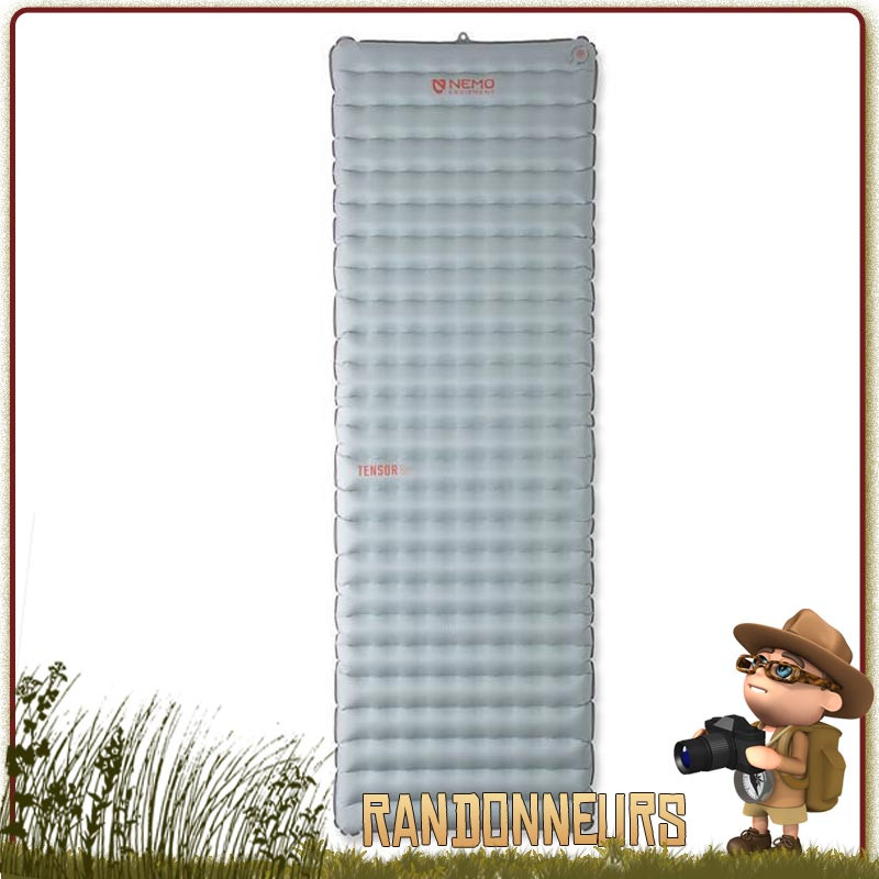 Matelas gonflant TENSOR All Season Nemo Long Wide trek rando 4 saisons montagne ultra leger Matelas gonflant TENSOR All Season Nemo Long Wide trek rando 4 saisons montagne ultra leger