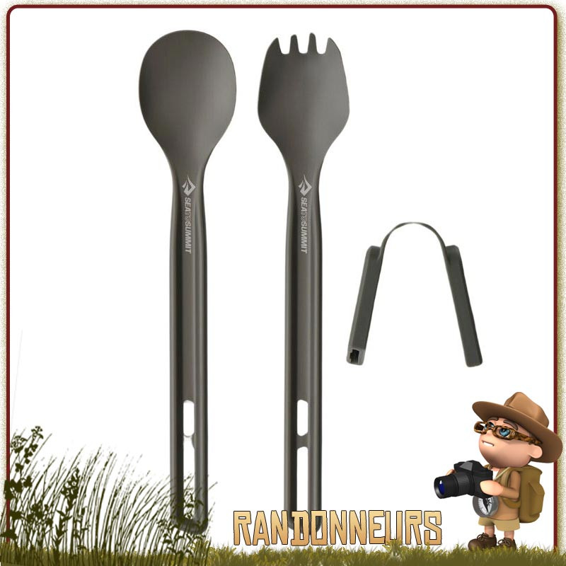 Set Couverts Frontier UL 2 pieces long manche Sea to Summit ultra leger Set Couverts Frontier UL 2 pieces long manche Sea to Summit ultra leger