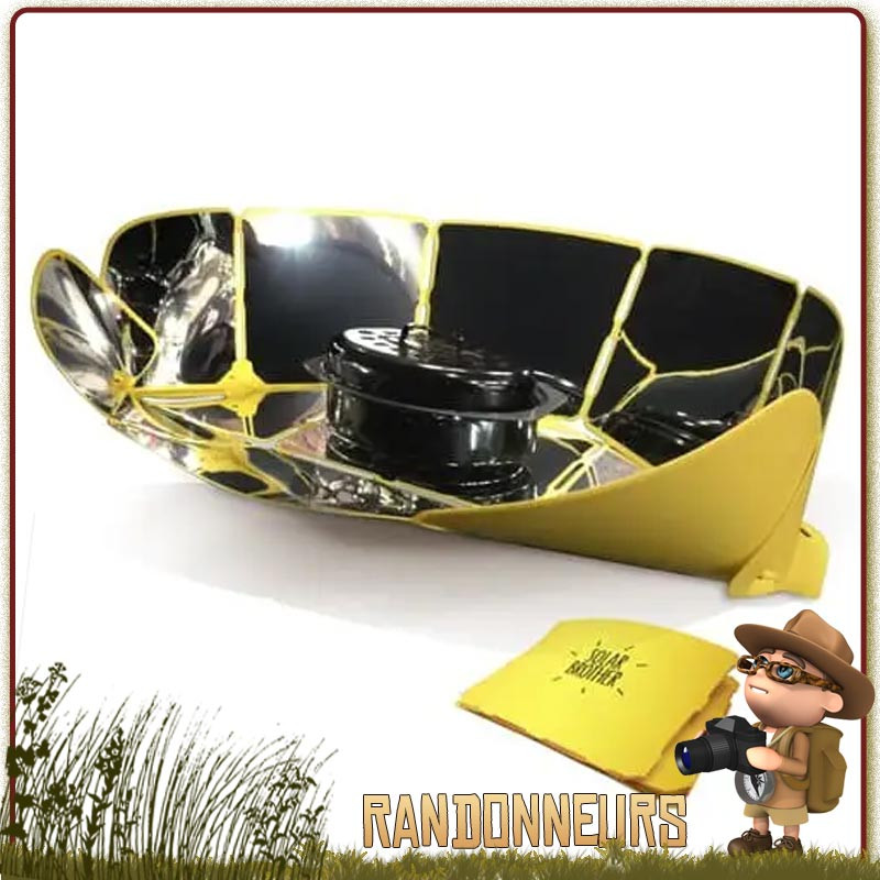 Cuiseur Solaire Pliable Sungood Solar Brother ultra leger de bivouac Cuiseur Solaire Pliable Sungood Solar Brother ultra leger de bivouac
