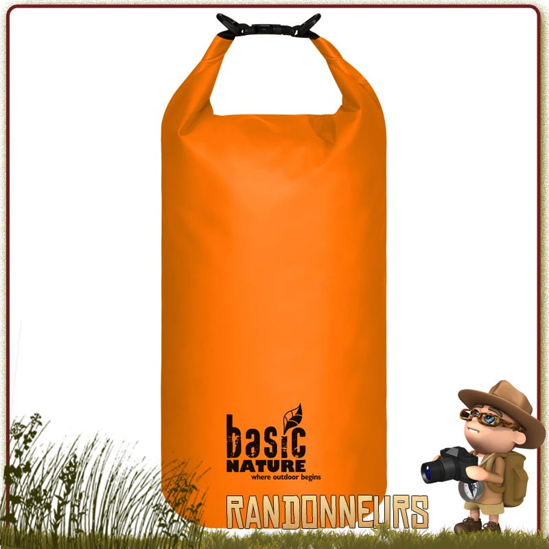 Sac pvc robuste Etanche PVC Packsack 20L Orange Basic Nature Sac pvc robuste Etanche PVC Packsack 20L Orange Basic Nature