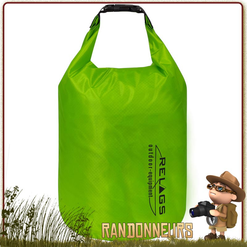 Dry Bag 210T Ultra Light 2L Vert Basic Nature léger pour randonner Dry Bag 210T Ultra Light 2L Vert Basic Nature léger pour randonner