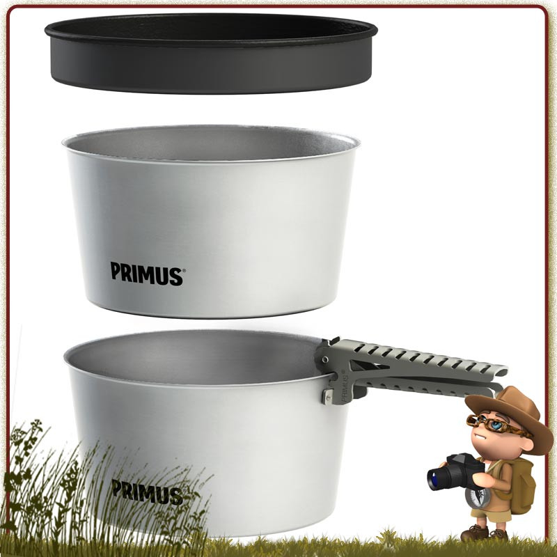 Popote Primus Essential 130 cl aluminium complète de 4 pièces 1 à 3 campeurs randonnée et bivouac léger Popote Primus Essential 130 cl aluminium complète de 4 pièces 1 à 3 campeurs randonnée et bivouac léger