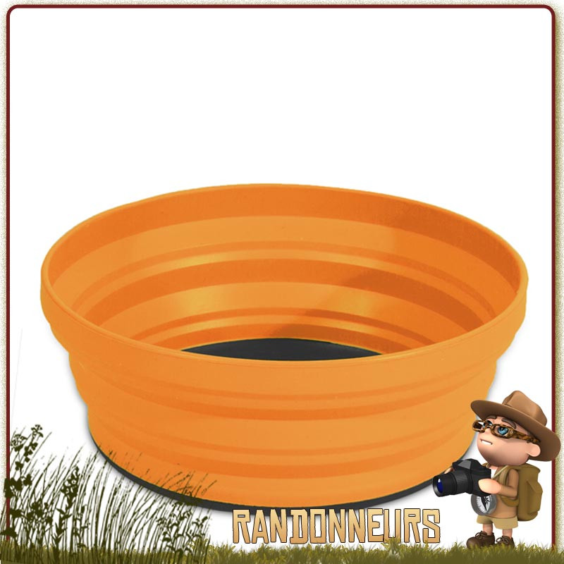 Bol pliant souple ultra léger, X-BOL Sea To Summit pour le bivouac randonnée légère. repliable silicone alimentaire sans BPA Bol pliant souple ultra léger, X-BOL Sea To Summit pour le bivouac randonnée légère. repliable silicone alimentaire sans BPA