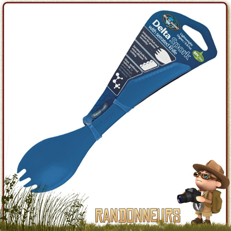 couverts Sea To Summit Delta Spork pour la randonnée ultra légère et le camping bivouac, cuiller spork et couteau couverts Sea To Summit Delta Spork pour la randonnée ultra légère et le camping bivouac, cuiller spork et couteau