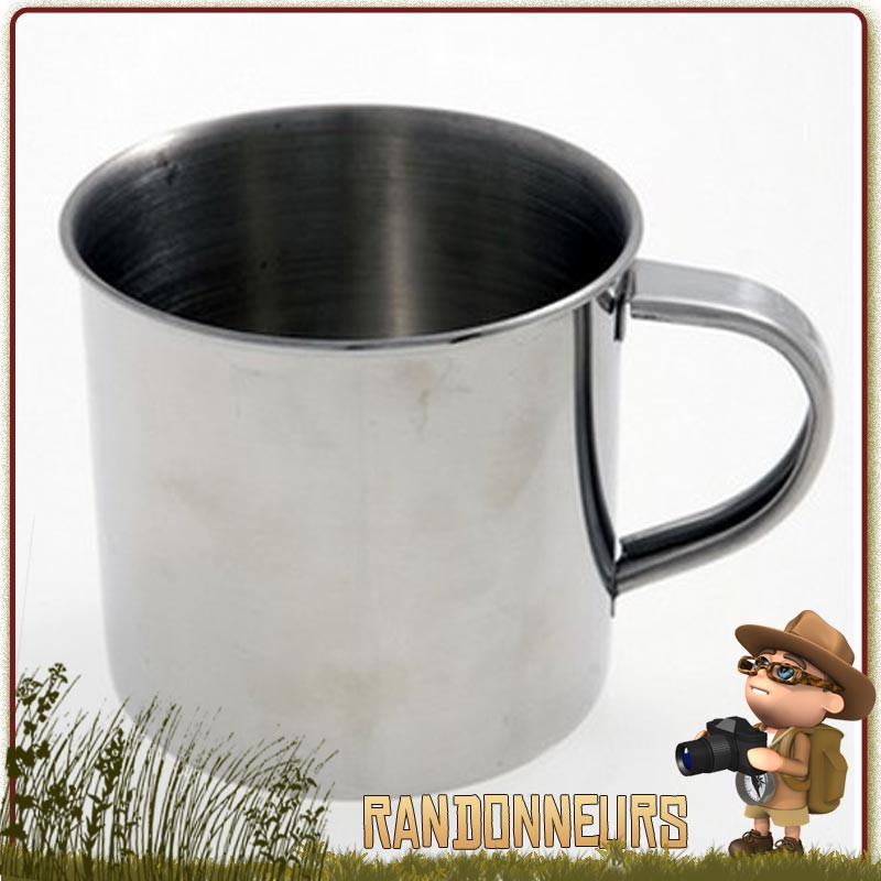 quart inox de camping cao avec anses fixes. Tasse inox résistante au feu de bois bushcraft quart inox de camping cao avec anses fixes. Tasse inox résistante au feu de bois bushcraft
