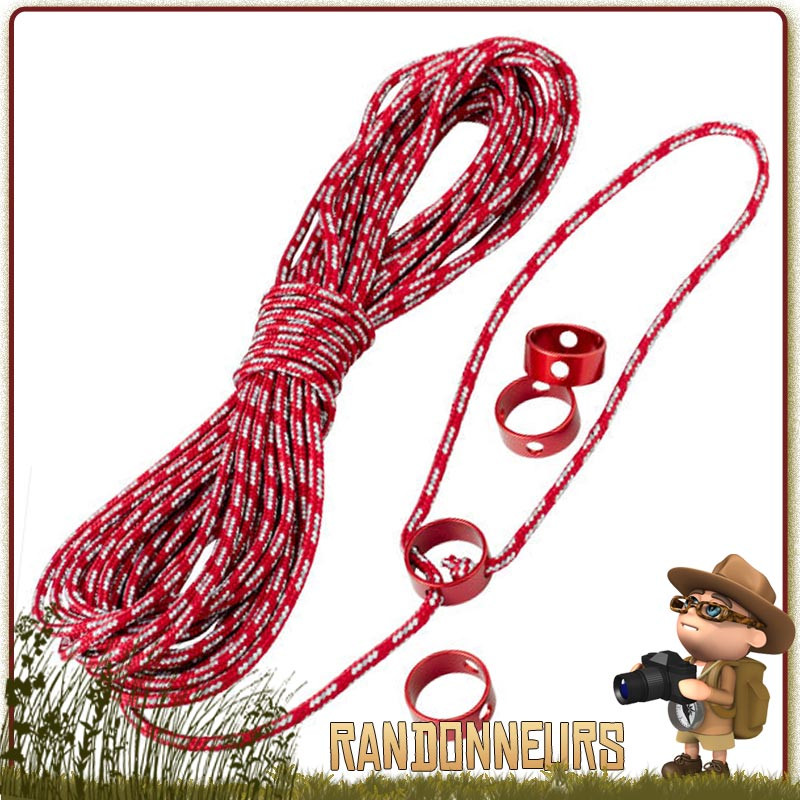MSR, le choix des accessoires pour tente randonnée légère MSR, Kit de Corde Réfléchissante Multi Usage MSR, le choix des accessoires pour tente randonnée légère MSR, Kit de Corde Réfléchissante Multi Usage
