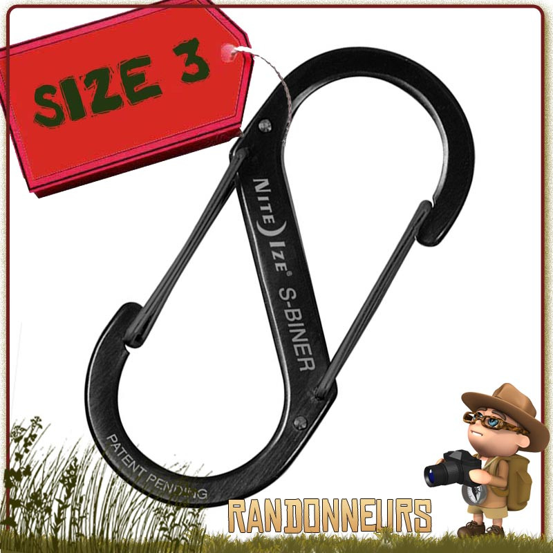 Mousqueton Double Acier Inox S-BINER Size 3 Nite Ize Mousqueton Double Acier Inox S-BINER Size 3 Nite Ize