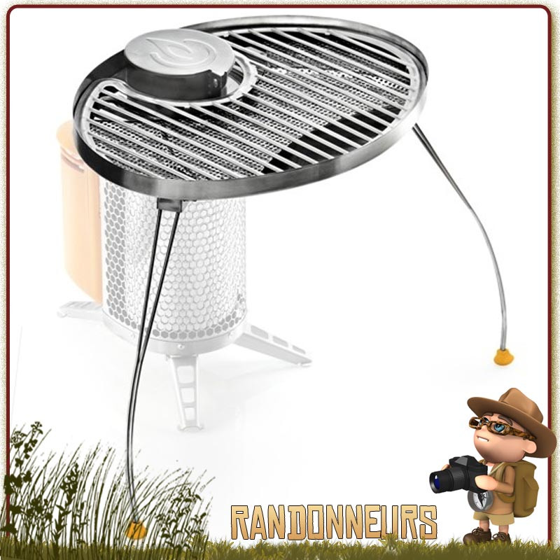 grill portable pour réchaud bois Biolite Camp Stove Barbecue nomade et portatif campement bushcraft. grill portable pour réchaud bois Biolite Camp Stove Barbecue nomade et portatif campement bushcraft.