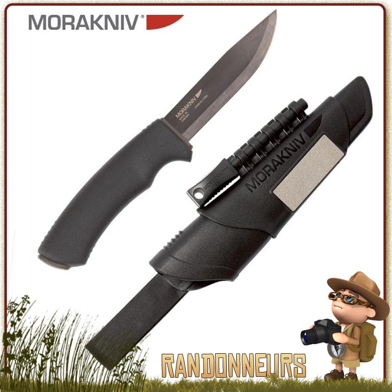 Couteau Survival Bushcraft Morakniv, la qualité d'un couteau Mora avec une lame tranchante inox Couteau Survival Bushcraft Morakniv, la qualité d'un couteau Mora avec une lame tranchante inox