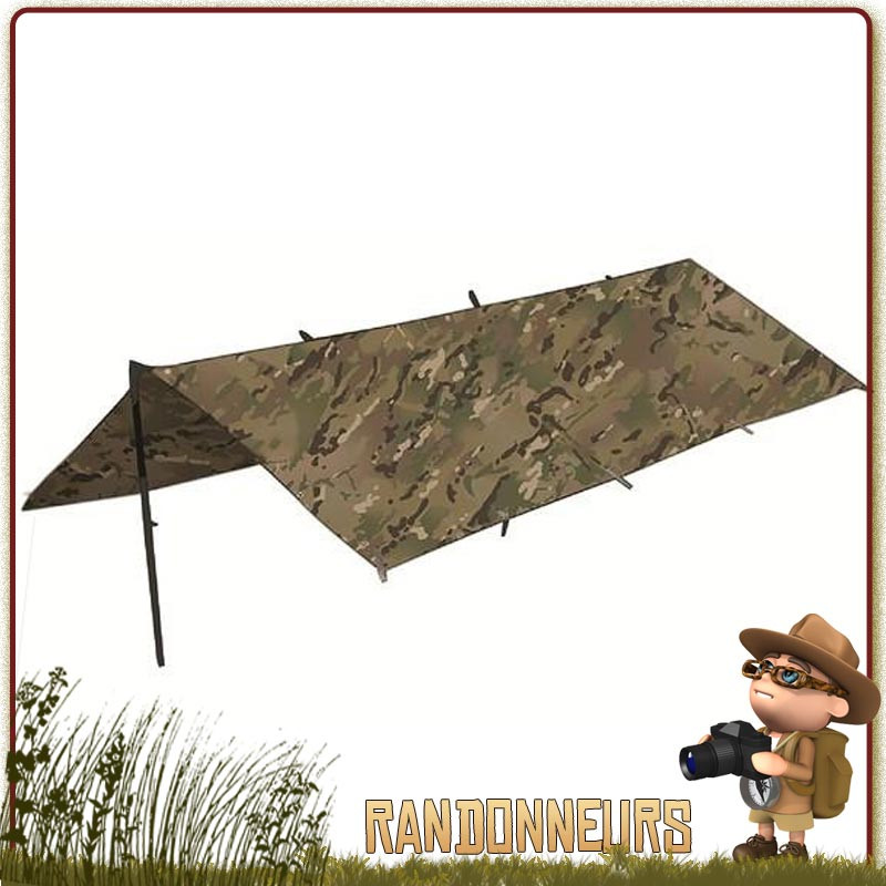 tarp bushcraft militaire étanche bâche polyester ripstop camouflage highlander, bâche tarp de bivouac survie léger pas cher tarp bushcraft militaire étanche bâche polyester ripstop camouflage highlander, bâche tarp de bivouac survie léger pas cher