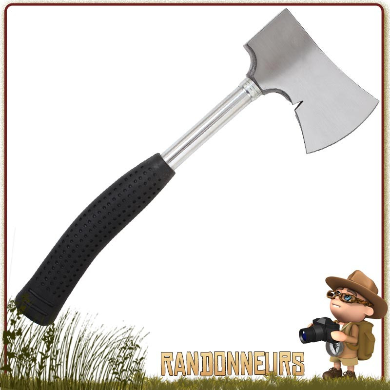 Hachette Inox robuste et tranchante Bushcraft robuste et compacte, avec manche cahoutchouc Hachette Inox robuste et tranchante Bushcraft robuste et compacte, avec manche cahoutchouc