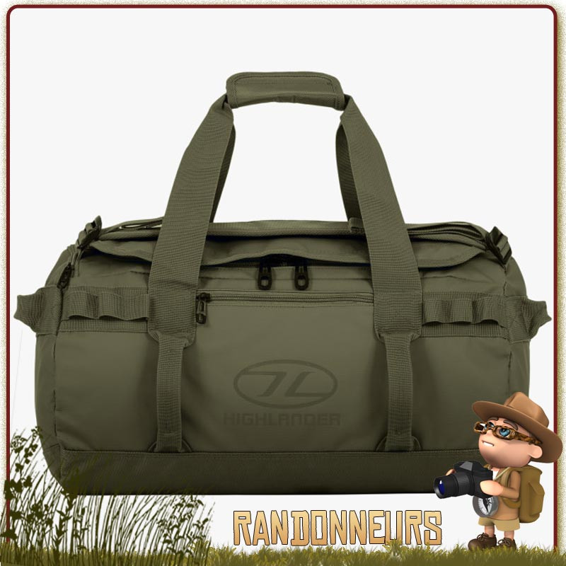 Sac transport militaire Duffle Bag Etanche Storm KitBag 30L Vert Highlander Sac transport militaire Duffle Bag Etanche Storm KitBag 30L Vert Highlander