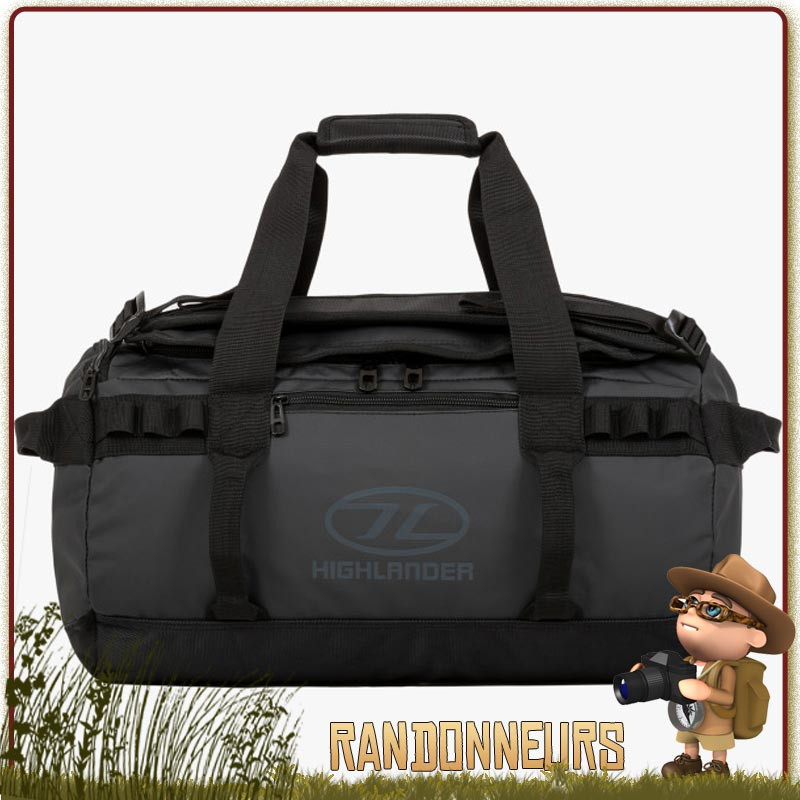 Sac militaire étanche Duffle Bag Storm KitBag 65L 65 litres Noir Highlander 600D Tarpaulin de transport matériel Sac militaire étanche Duffle Bag Storm KitBag 65L 65 litres Noir Highlander 600D Tarpaulin de transport matériel