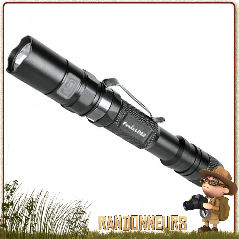 Lampe torche puissante, la FENIX LD22 donne 300 lumens sur près de 120 mètres, seulement sur 2x piles AA Lampe torche puissante, la FENIX LD22 donne 300 lumens sur près de 120 mètres, seulement sur 2x piles AA