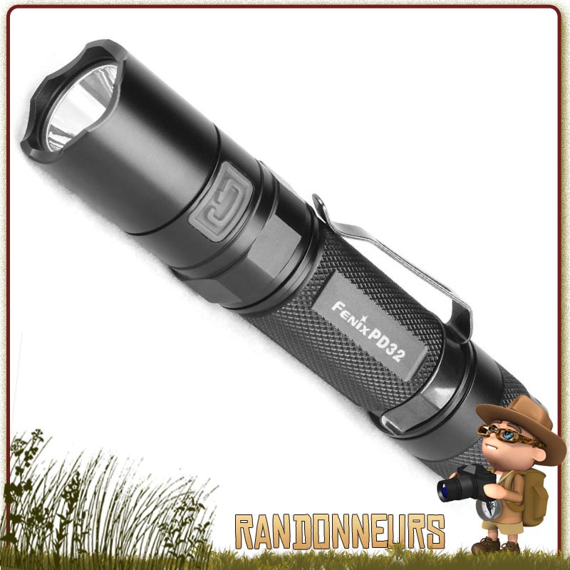 Lampe torche puissante, la FENIX PD32 donne 340 lumens sur près de 154 mètres, sur deux piles CR123A Lampe torche puissante, la FENIX PD32 donne 340 lumens sur près de 154 mètres, sur deux piles CR123A